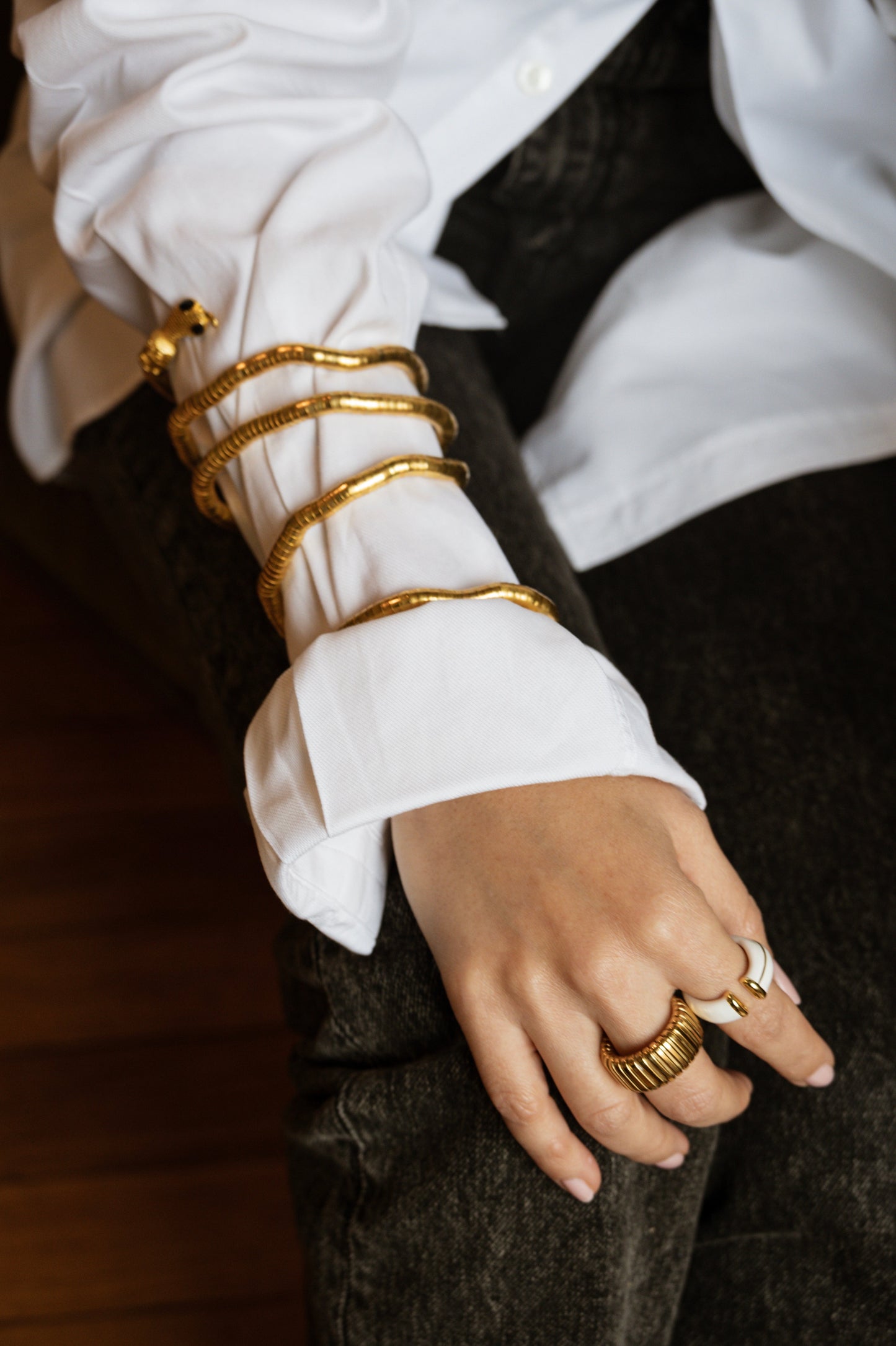 Snake gold piece