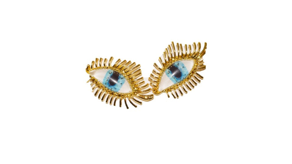 Hazel gold studs