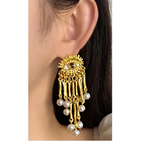 Aurora gold earrings
